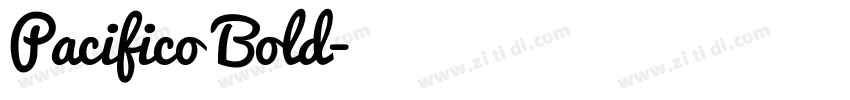 Pacifico Bold字体转换 Pacifico Bold字体转换